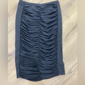 Ruched Pencil Skirt